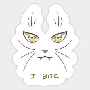 I Bite Sticker